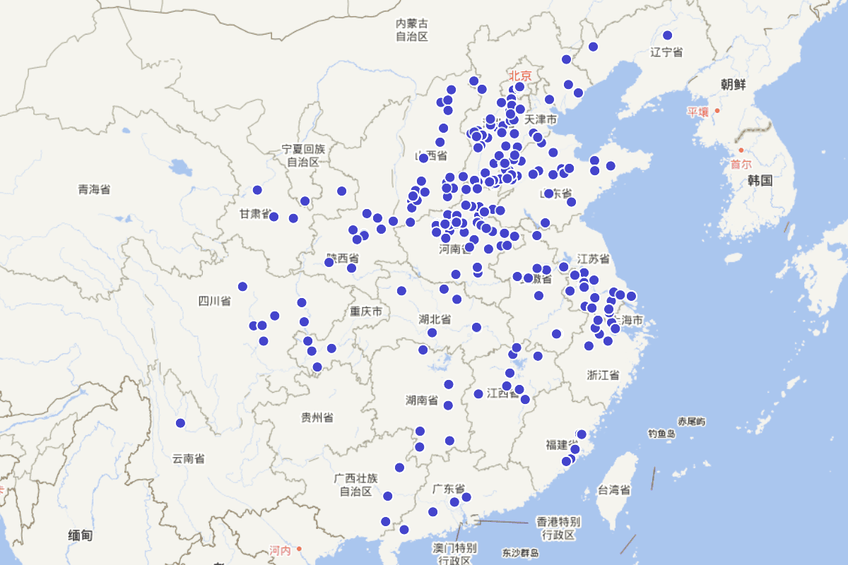 中国古代崔姓人物分布与查询（CBDB数据）