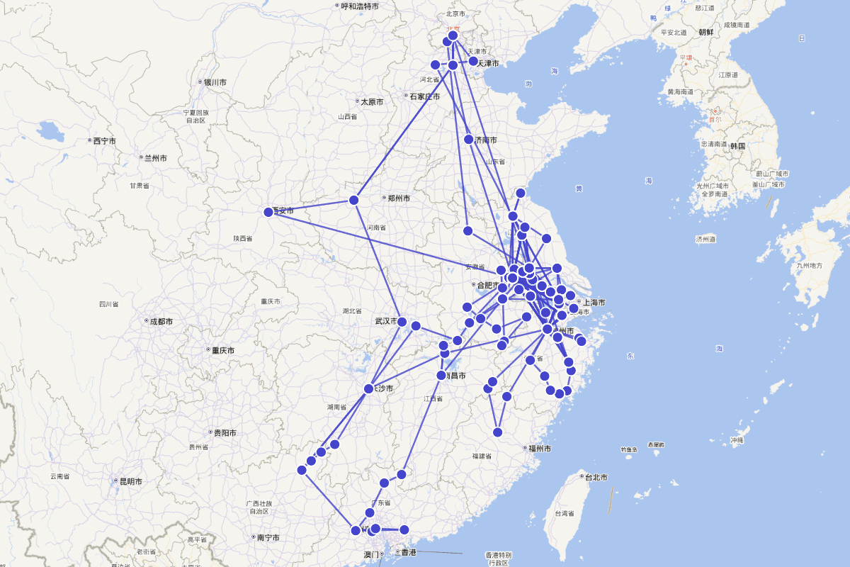 袁枚行迹图（1716-1797）