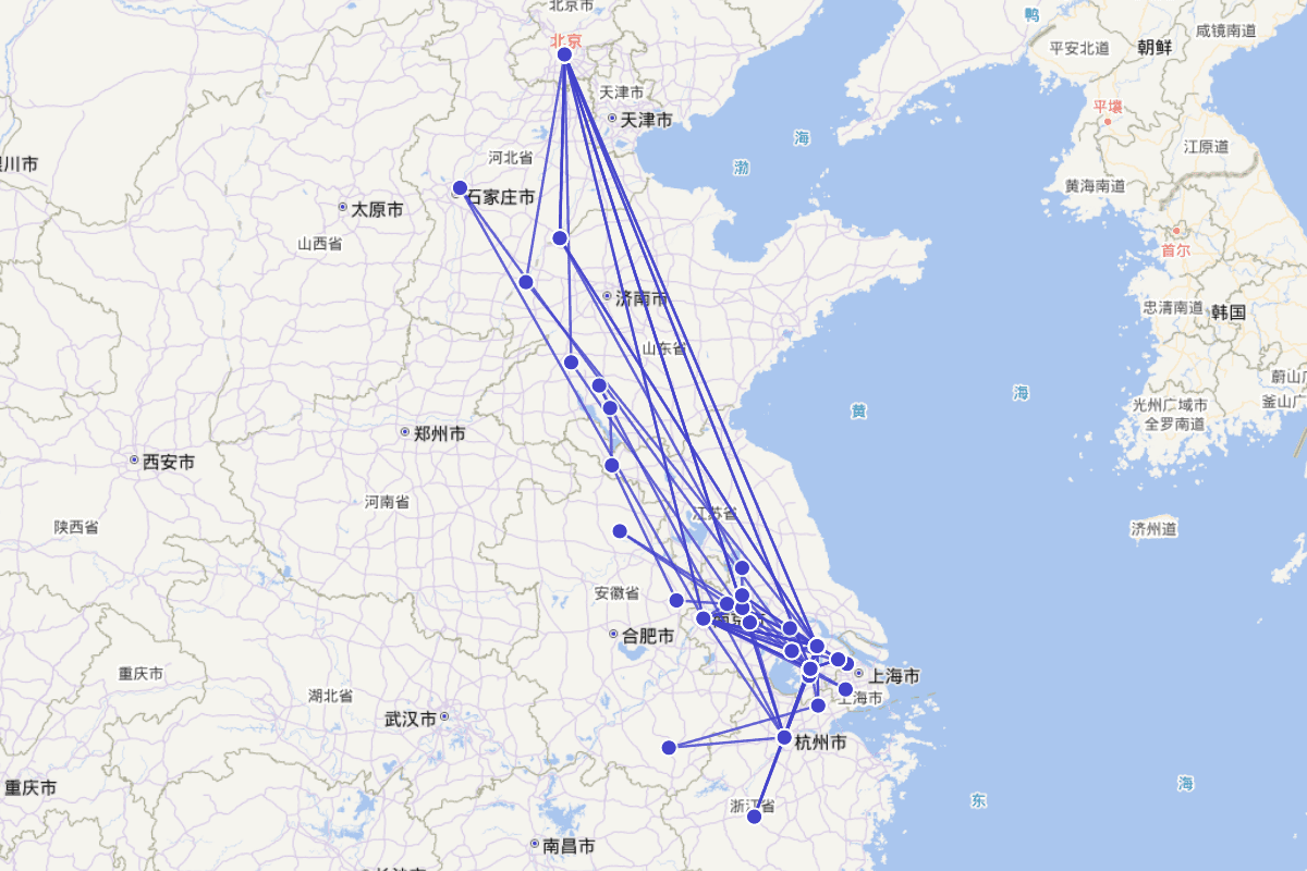 钱谦益行迹图（1582-1664）