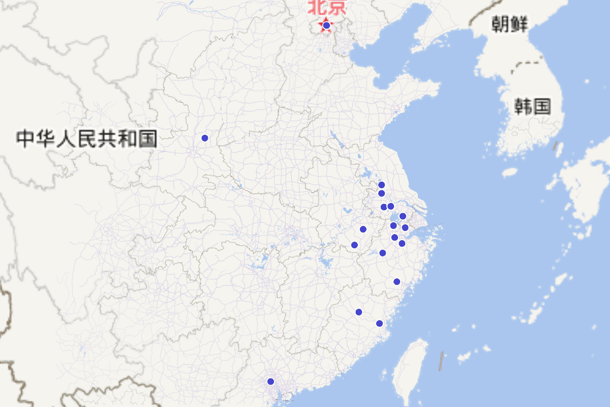 龚自珍（1792-1841）社会关系分布图