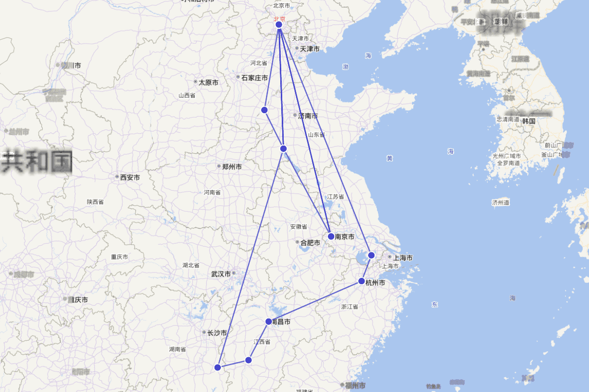 李东阳行迹图(1447--1516)