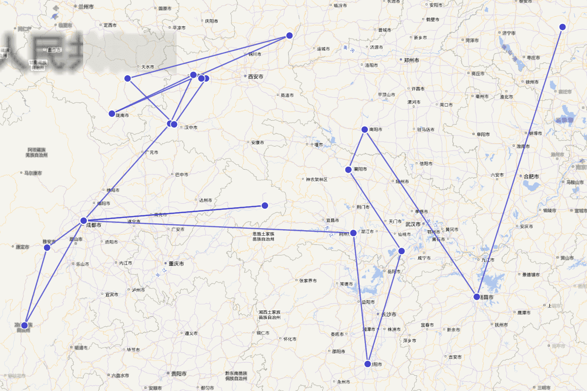 诸葛亮行迹图（181-234）