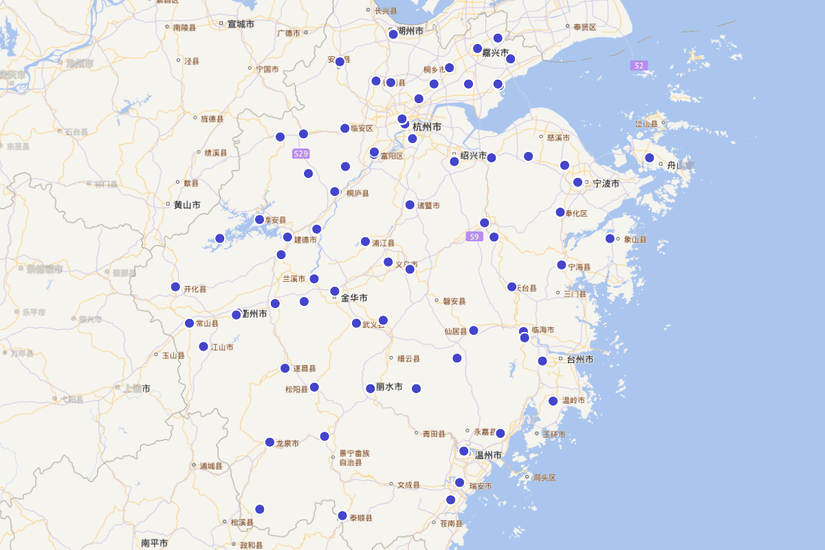 《（雍正）浙江通志》”忠臣“人物分布及查询