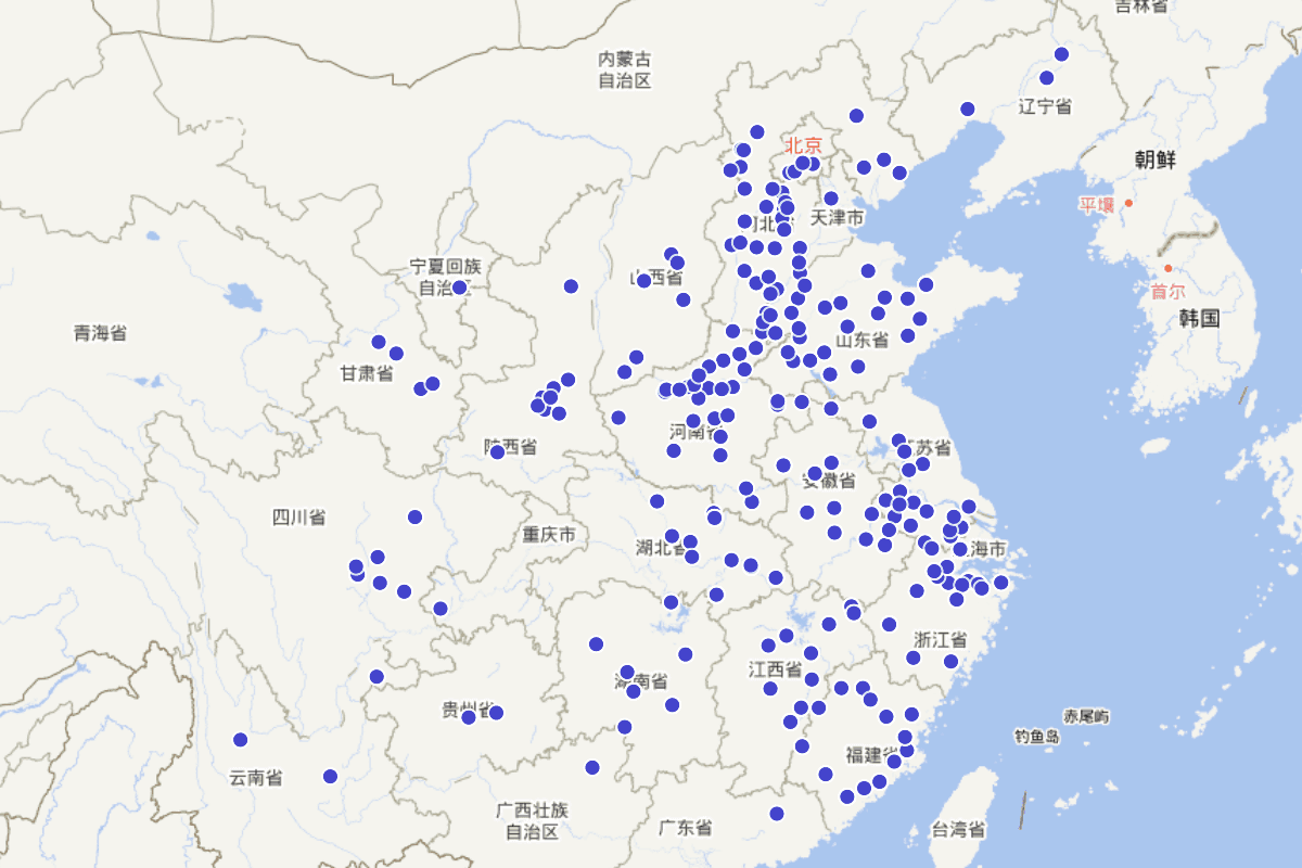 古代魏姓人物分布查询（CBDB数据）
