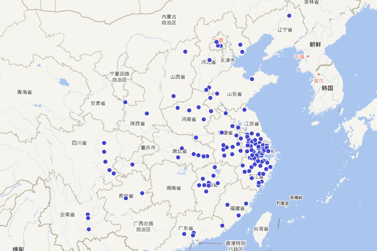古代钱姓人物分布查询（CBDB数据）