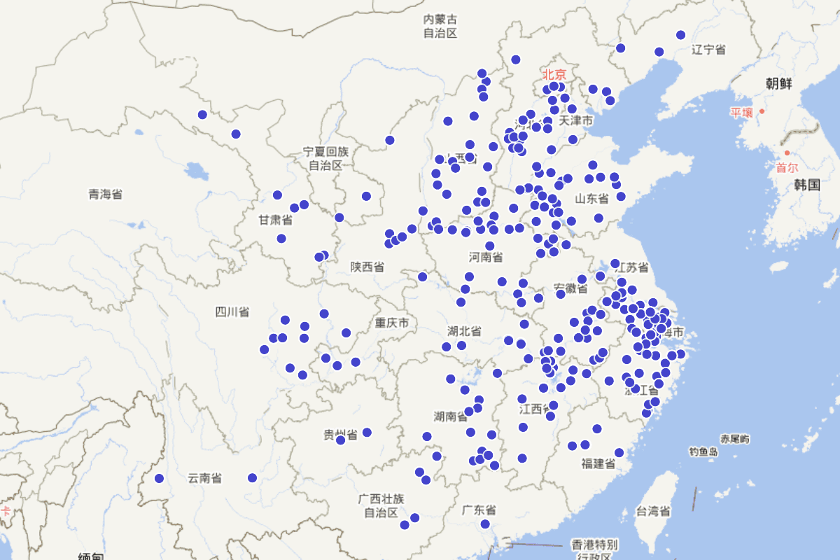 古代曹姓人物分布查询（CBDB数据）