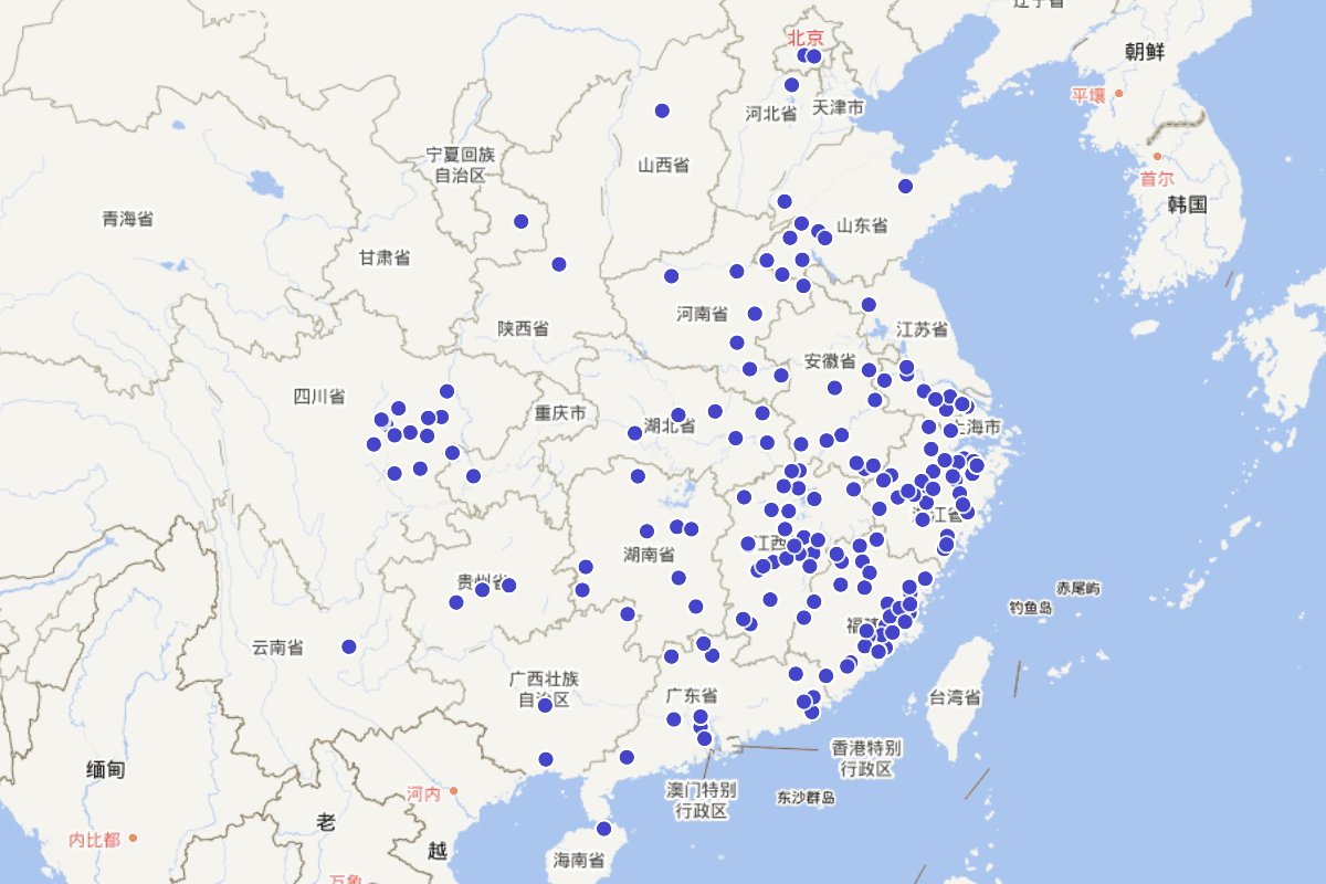 古代黄姓人物分布查询（CBDB）