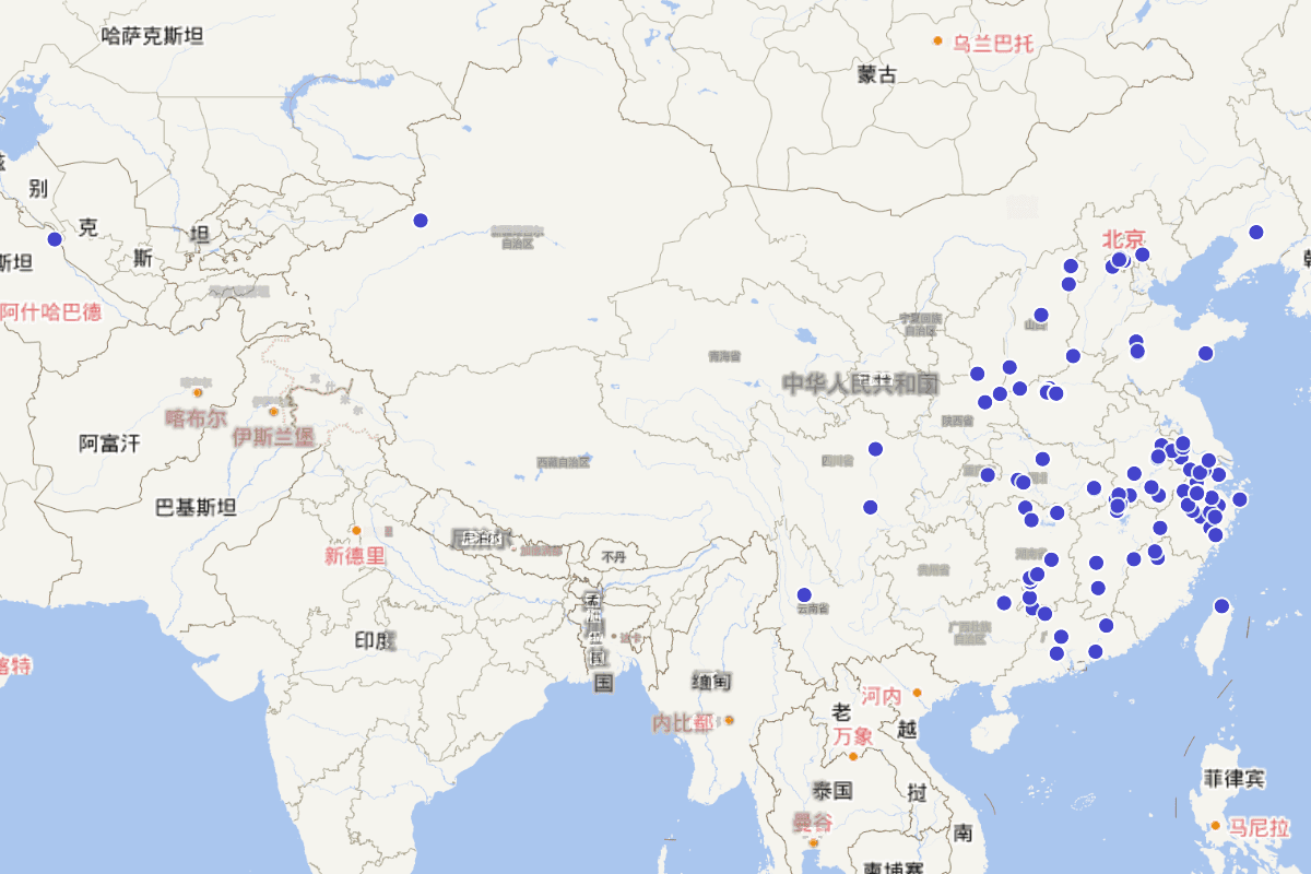 《中国古代游记选》篇目定位（倪其心等选注）