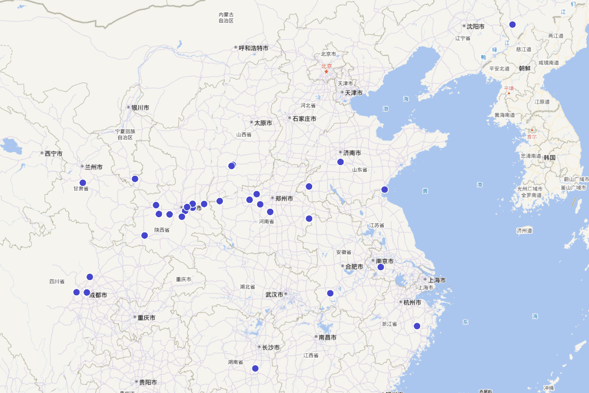 太上老君行迹密度图