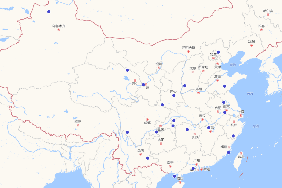 明清西南流寓文学诗歌地图