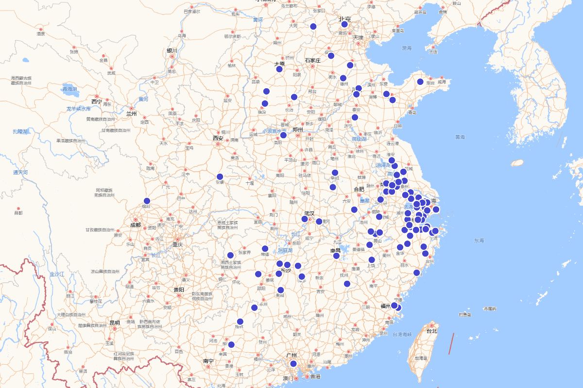 《清代学术笔记丛刊》作者分布图