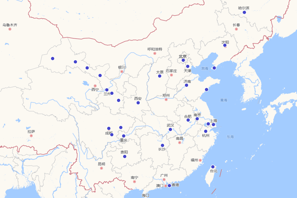 中国散藏敦煌文献分布图