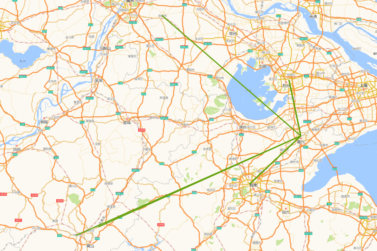 李日华行迹图（1609-1616）