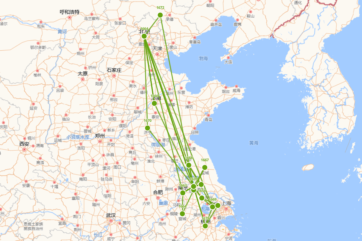 汪懋麟行跡圖（1639-1688）