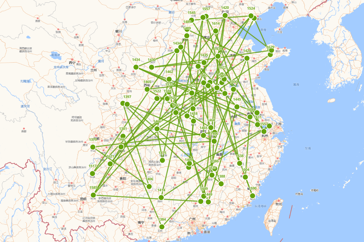 明代民间宗教起义行迹图