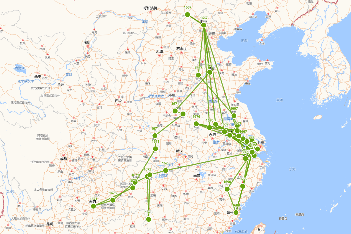 李良年行迹图  （1635-1694）