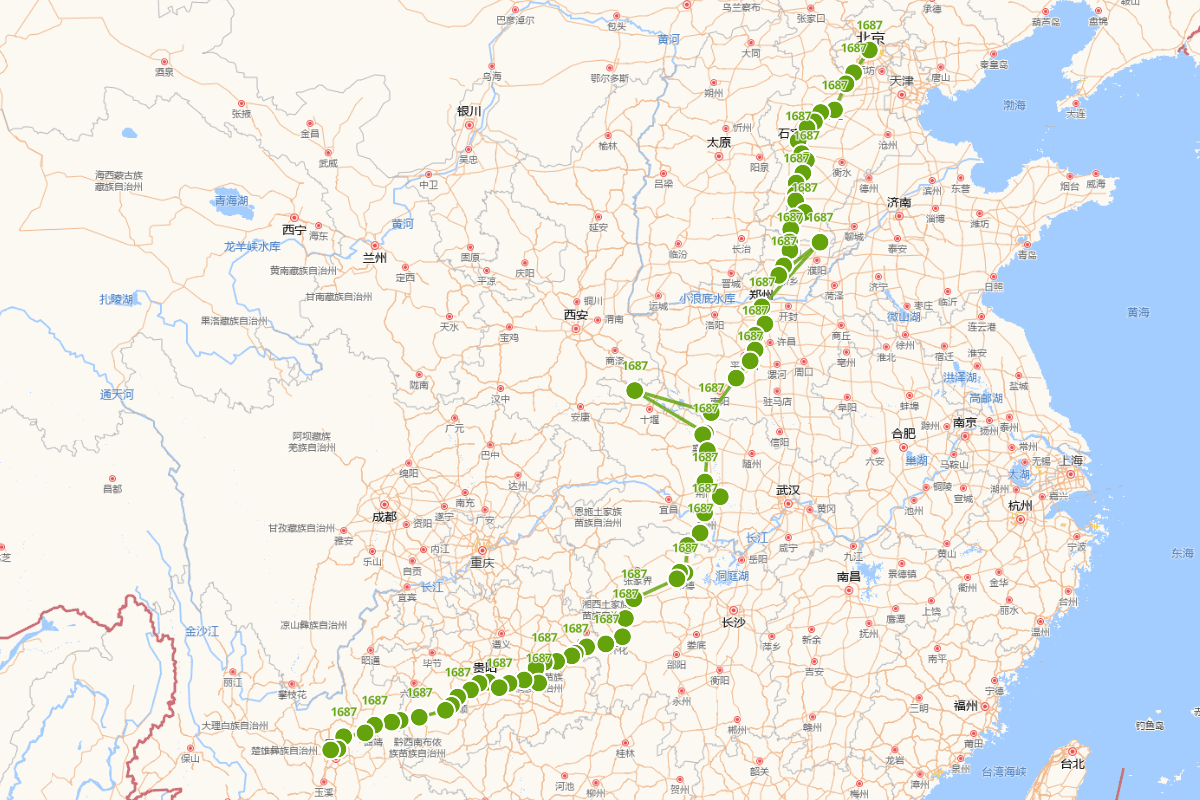 徐炯出使云南行迹图（1657-1722）