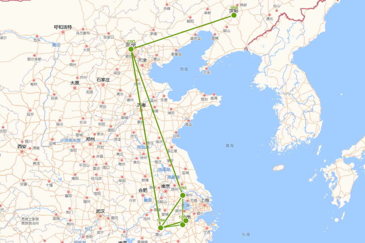 张惠言行迹图（1761-1802）