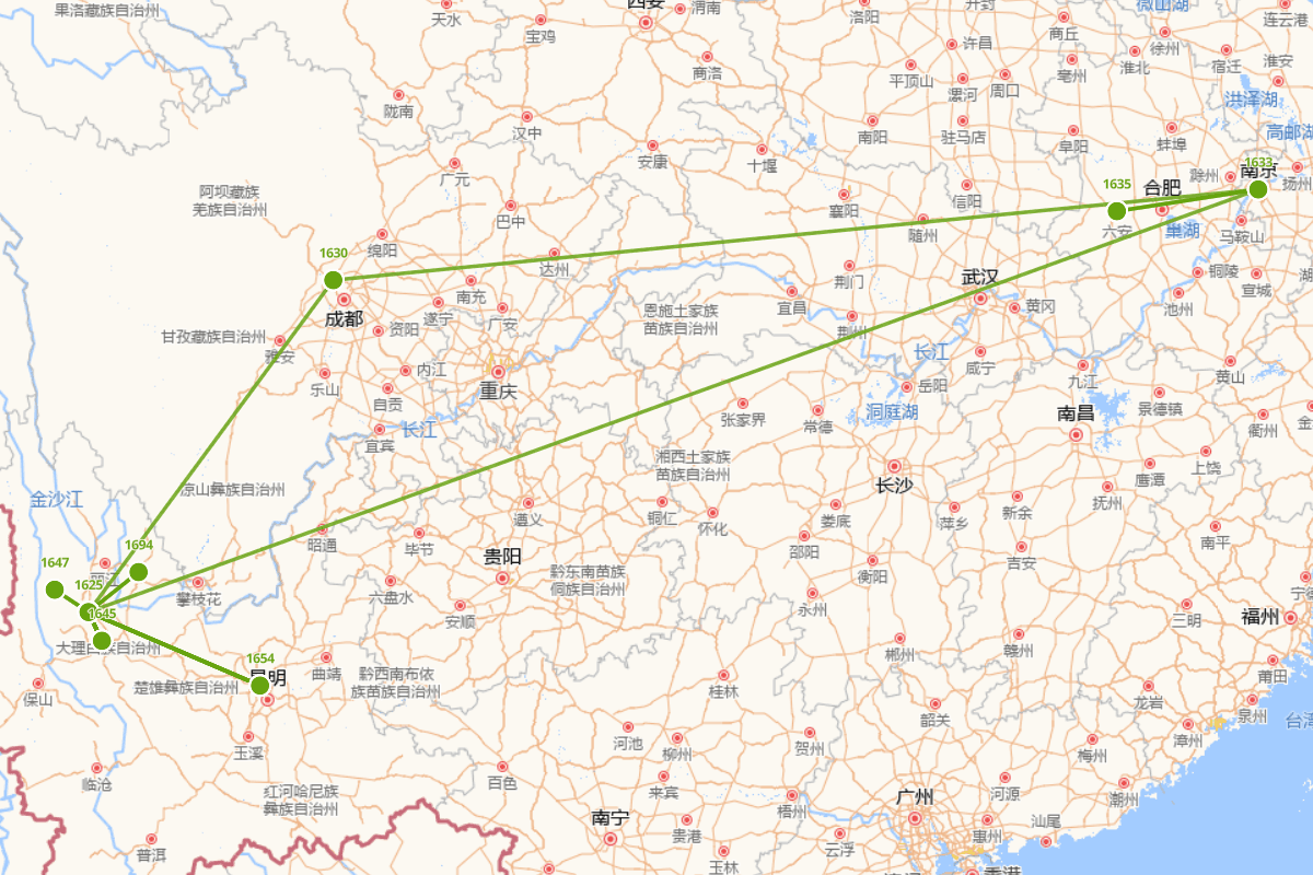 何蔚文行迹图（1625-1699）