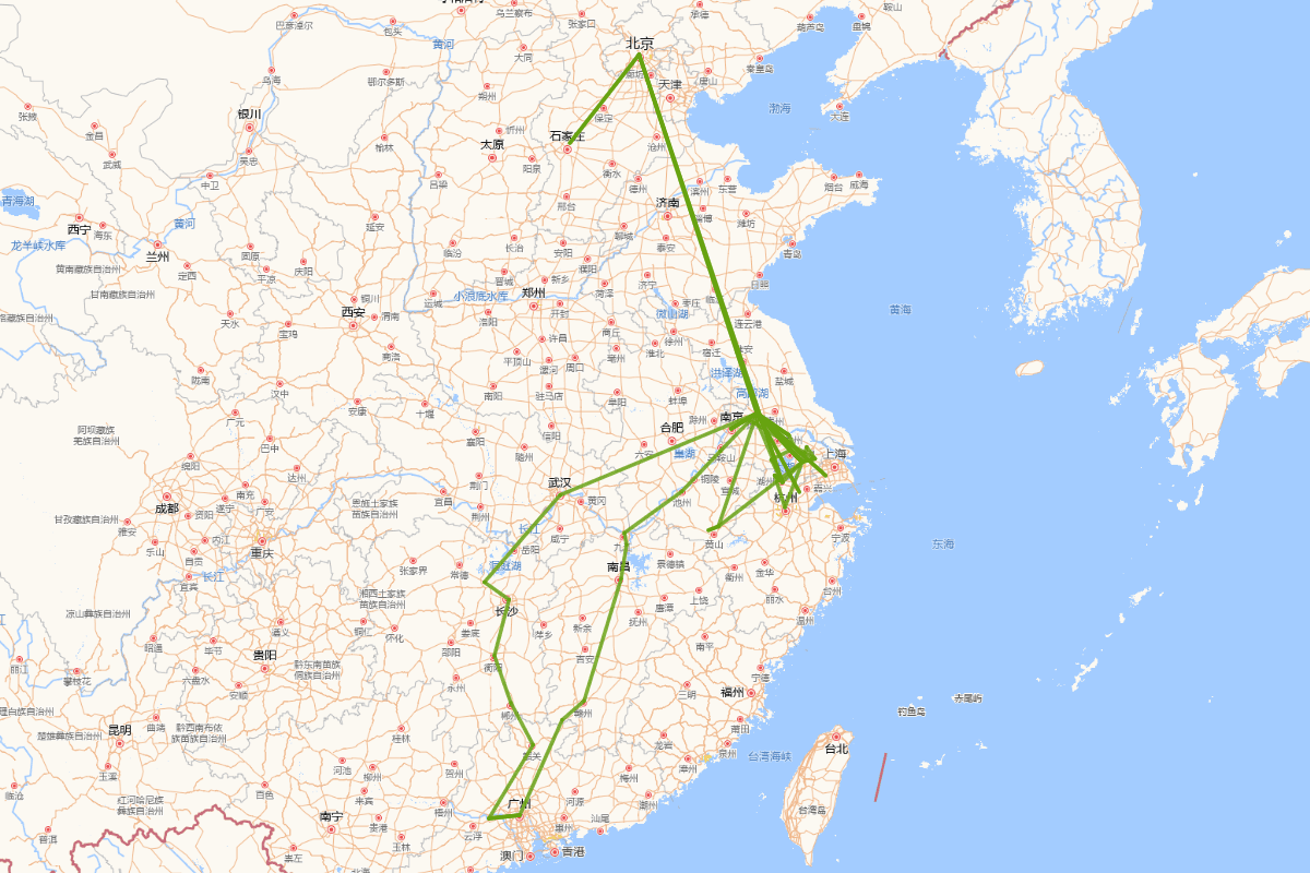 吴绮行迹图(1619-1694)