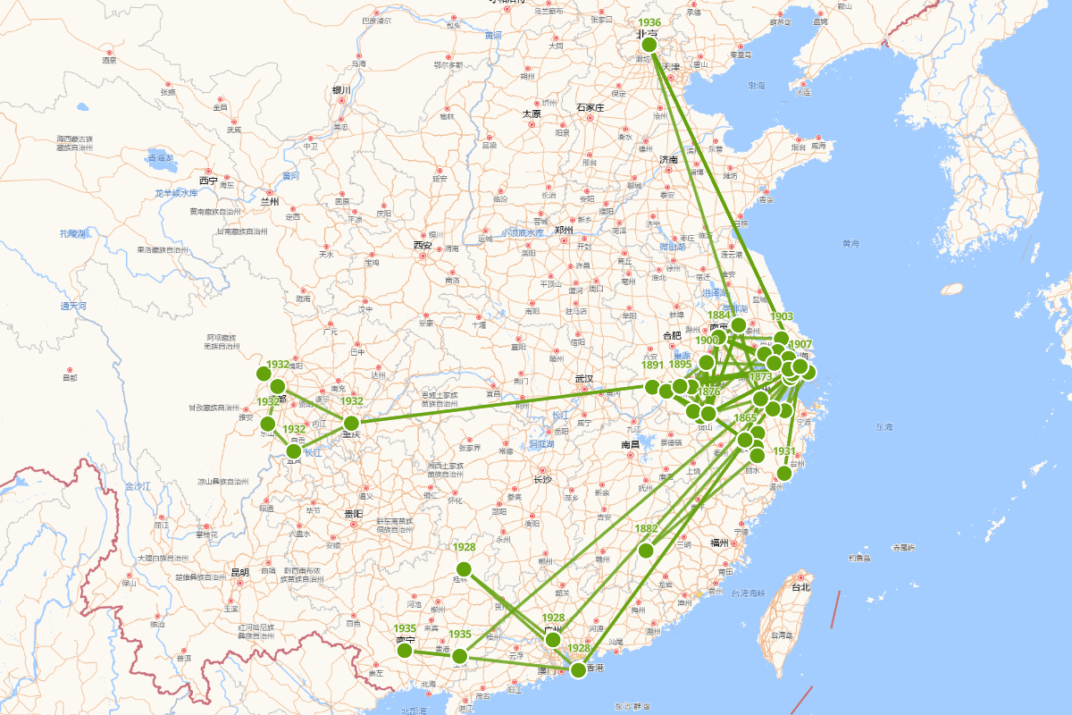 黄宾虹行迹图（1865-1955）