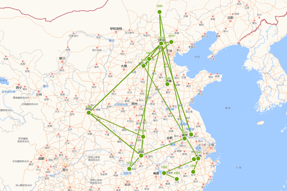 苏天爵行迹图（1294-1352）