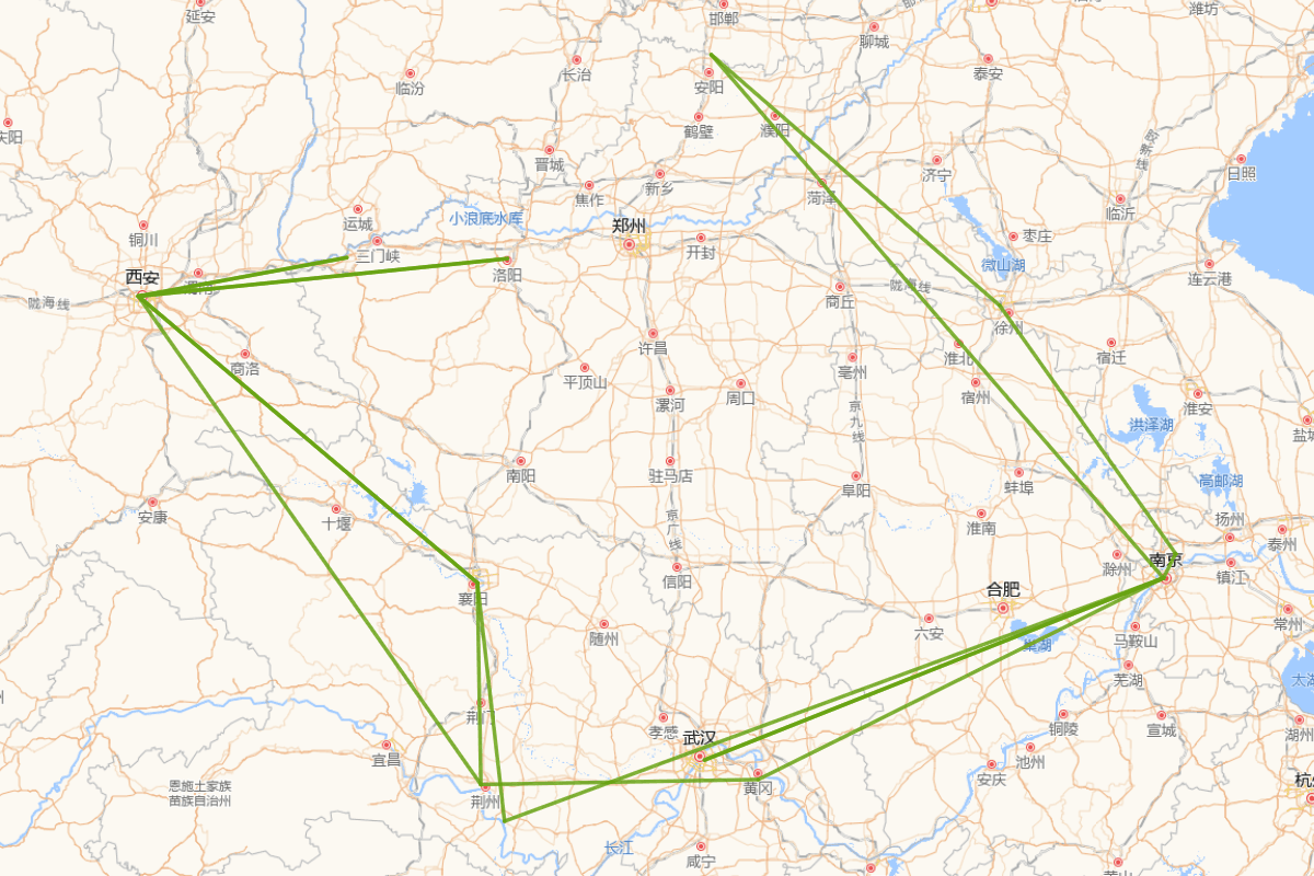 庾信行迹图（513-581）