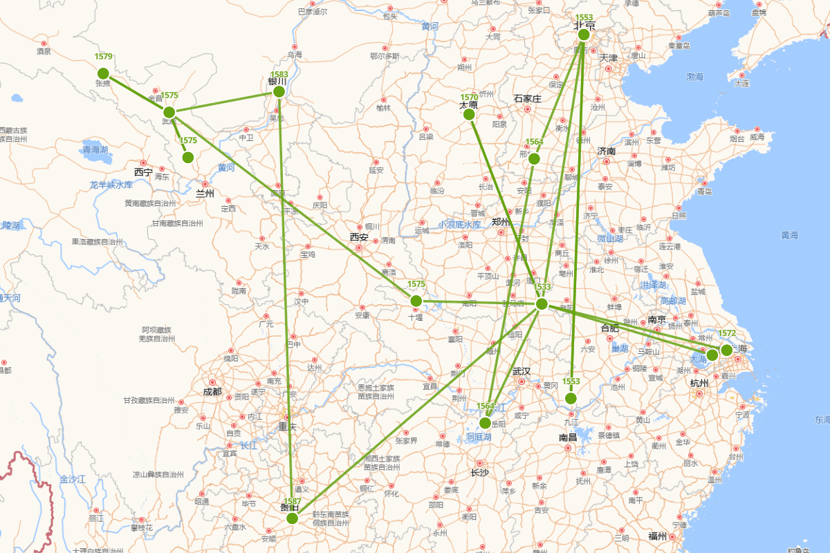 张九一行迹图（1533—1598）