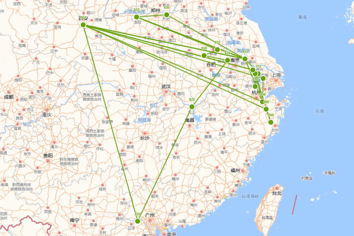 李绅行迹图（772-846）