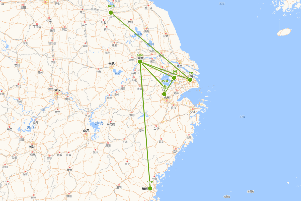 凌濛初行迹图（1580-1644）