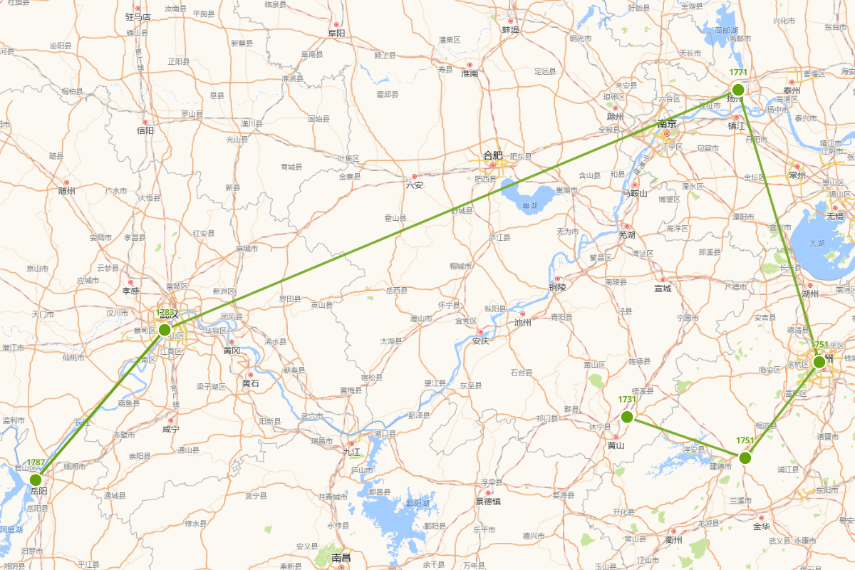 方成培行迹图（1731-1791）