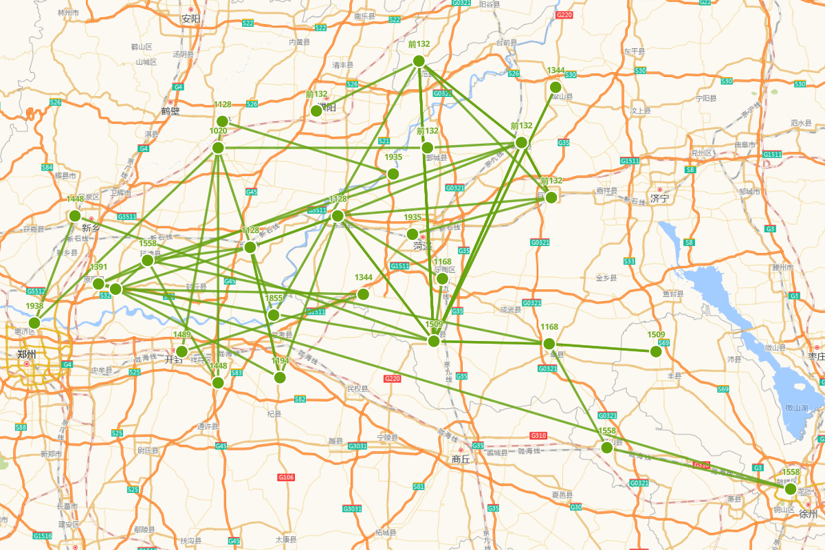 菏泽地区历代河患分布图