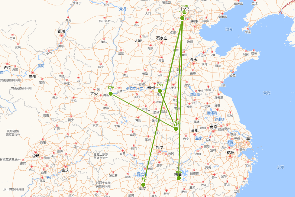 吴其彦行迹图（1779—1823）