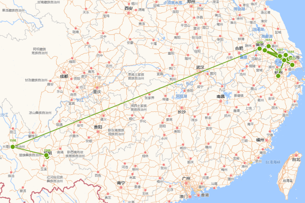 苍雪（释读彻）行迹图（1588-1656）