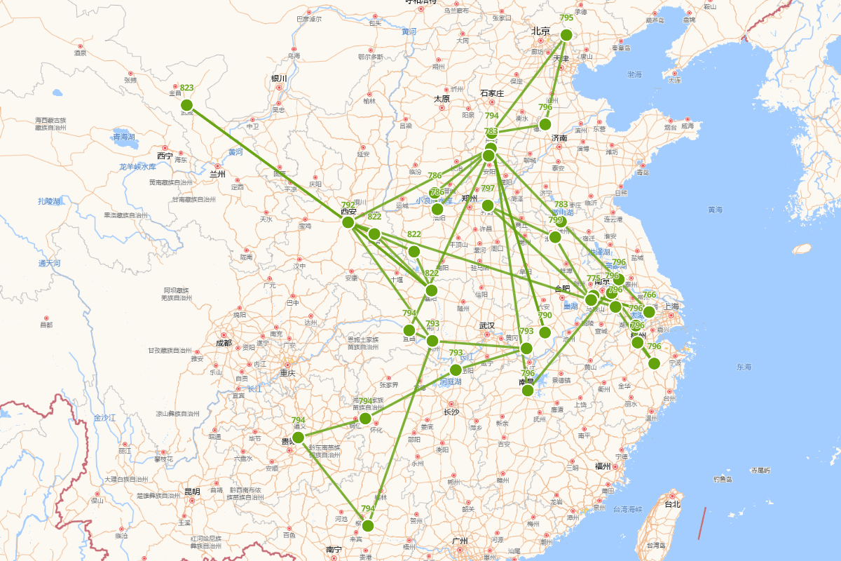 张籍（约766年 — 约830年）行迹图