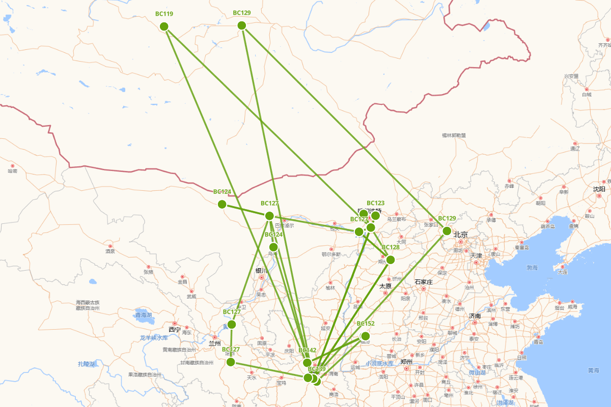 卫青行迹图 ( ? - BC106 )
