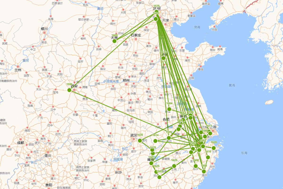 王思任（1575—1646）行迹图