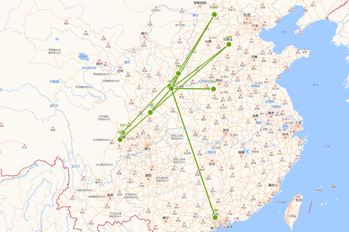 苏味道（649-709）行迹图