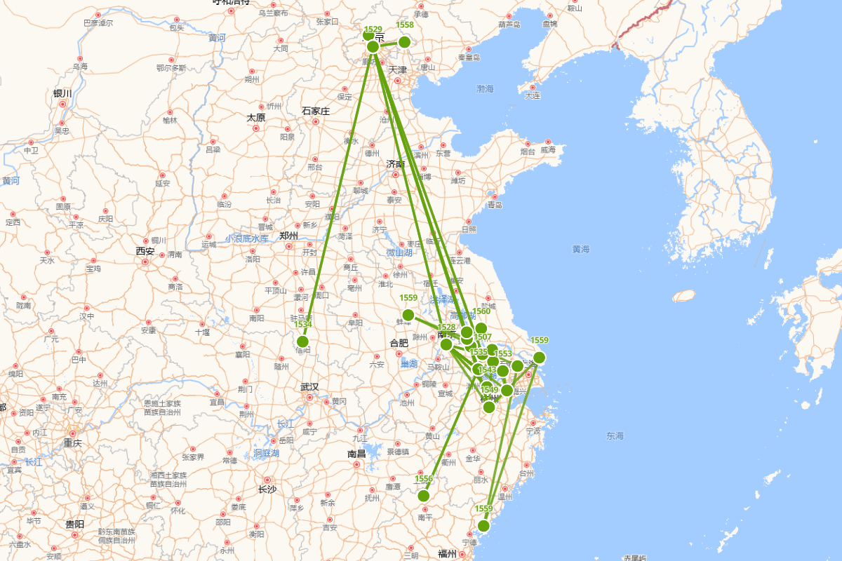 唐顺之行迹图（1507-1560）