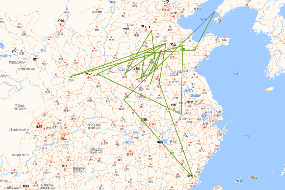 曹植行迹图（192——232）
