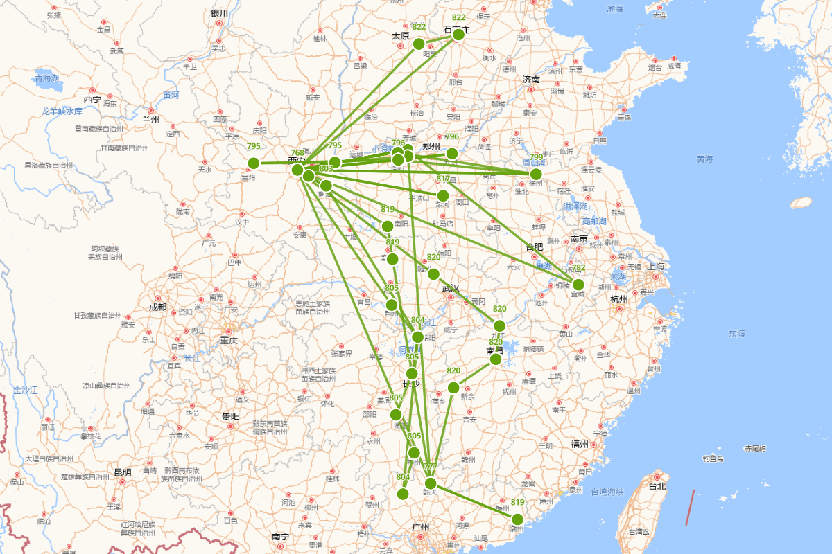 韩愈行迹图（768-824）