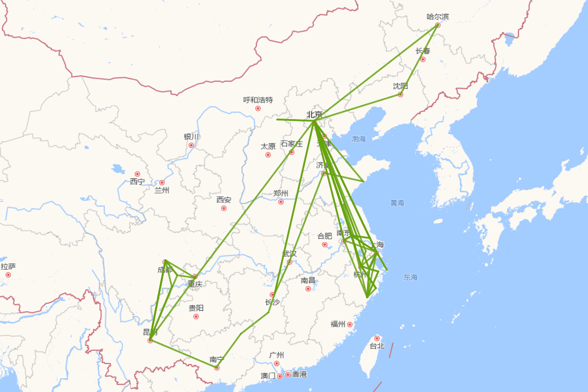 朱自清行迹图（1898~1948）