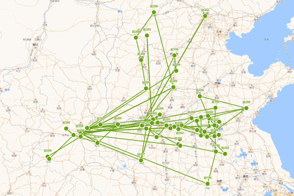刘邦行迹图  前247（前256？）——前195