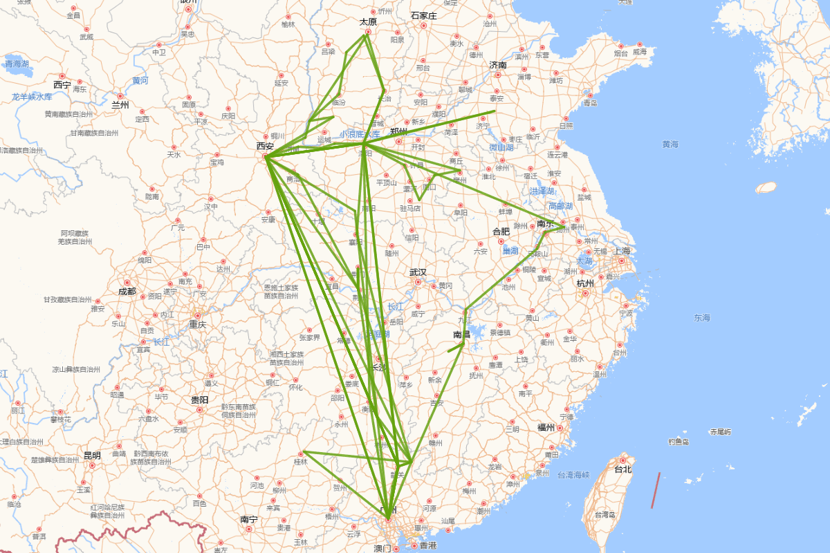 张九龄行迹图（678-740）