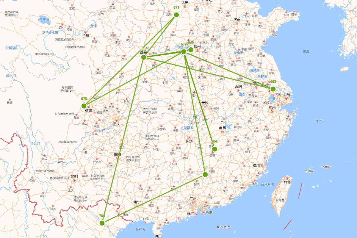 杜审言行迹图（646-708）