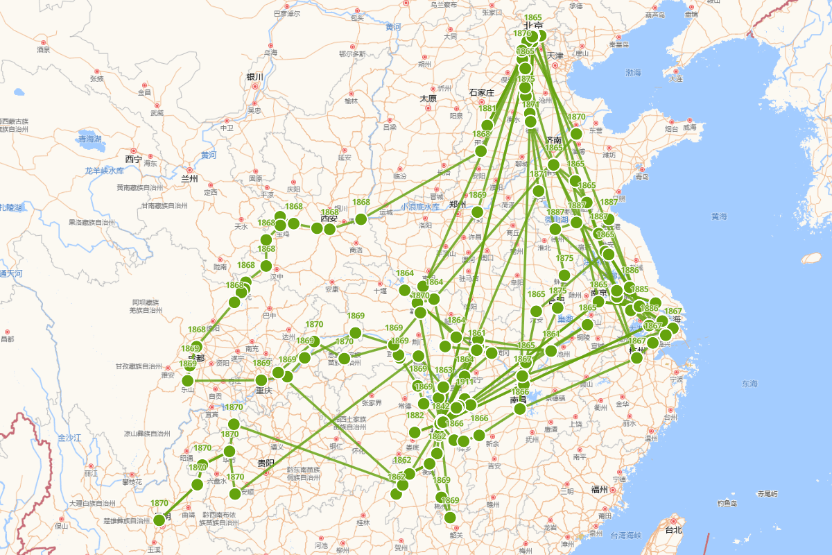 王先谦行迹图（1842-1917）