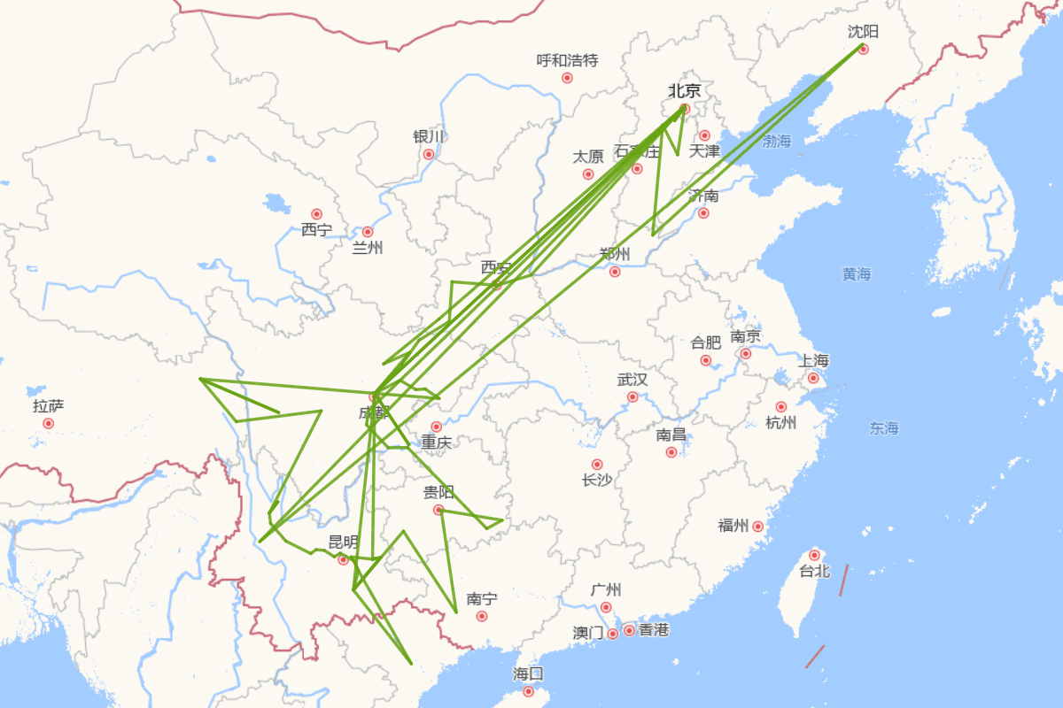 毛振翧行迹图（1686-？）