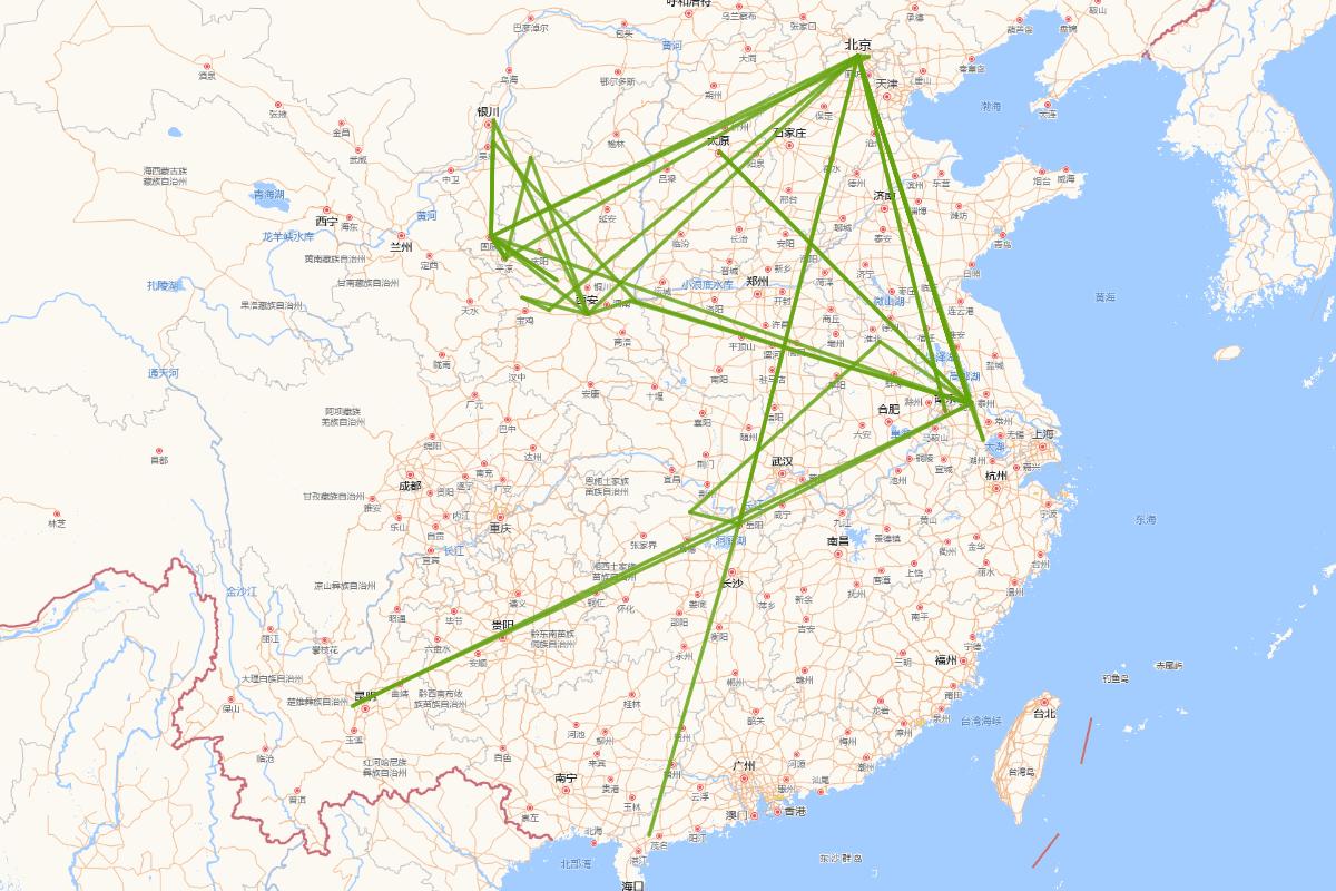 杨一清行迹图（1454-1530）