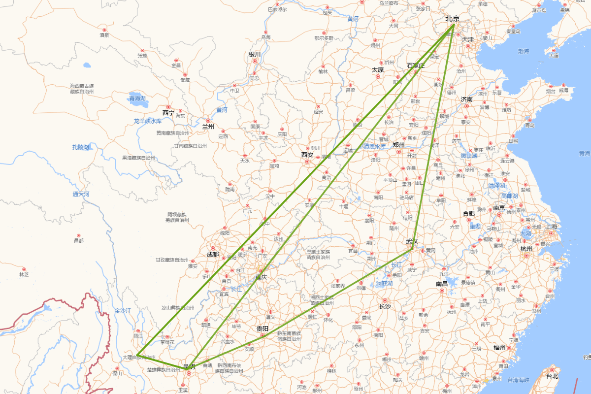 明清云南作家分布及查询