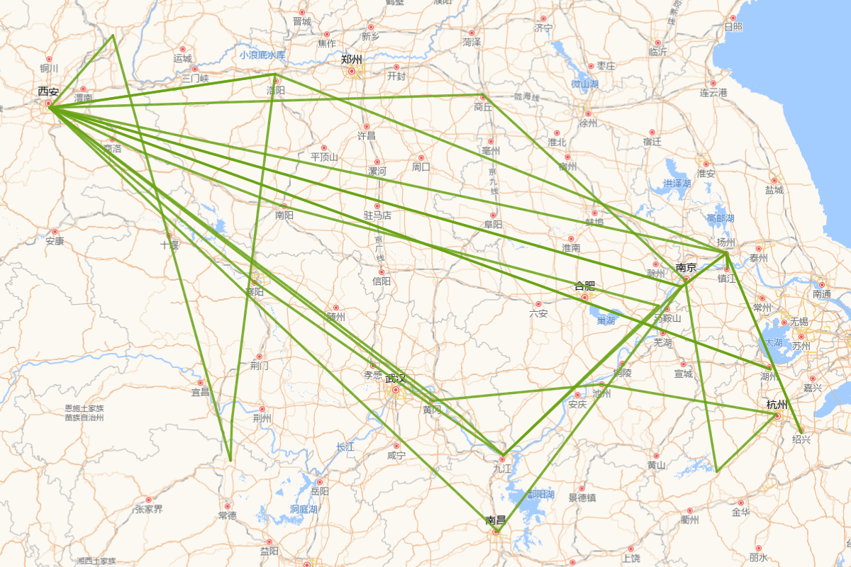 杜牧行迹图（803-852）